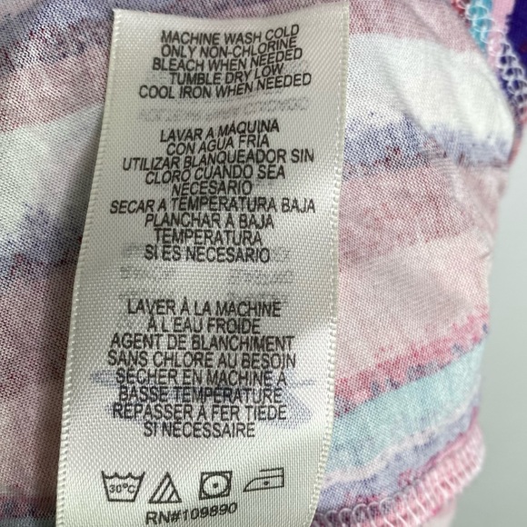 SEVEN7 Pink Striped Flowy Tunic Size Large - Picture 10 of 11